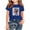 Blue, variant on AUNVITO Boys & Girls British Flag Print Casual Loose Fit Short Sleeve Round Neck T-Shirt