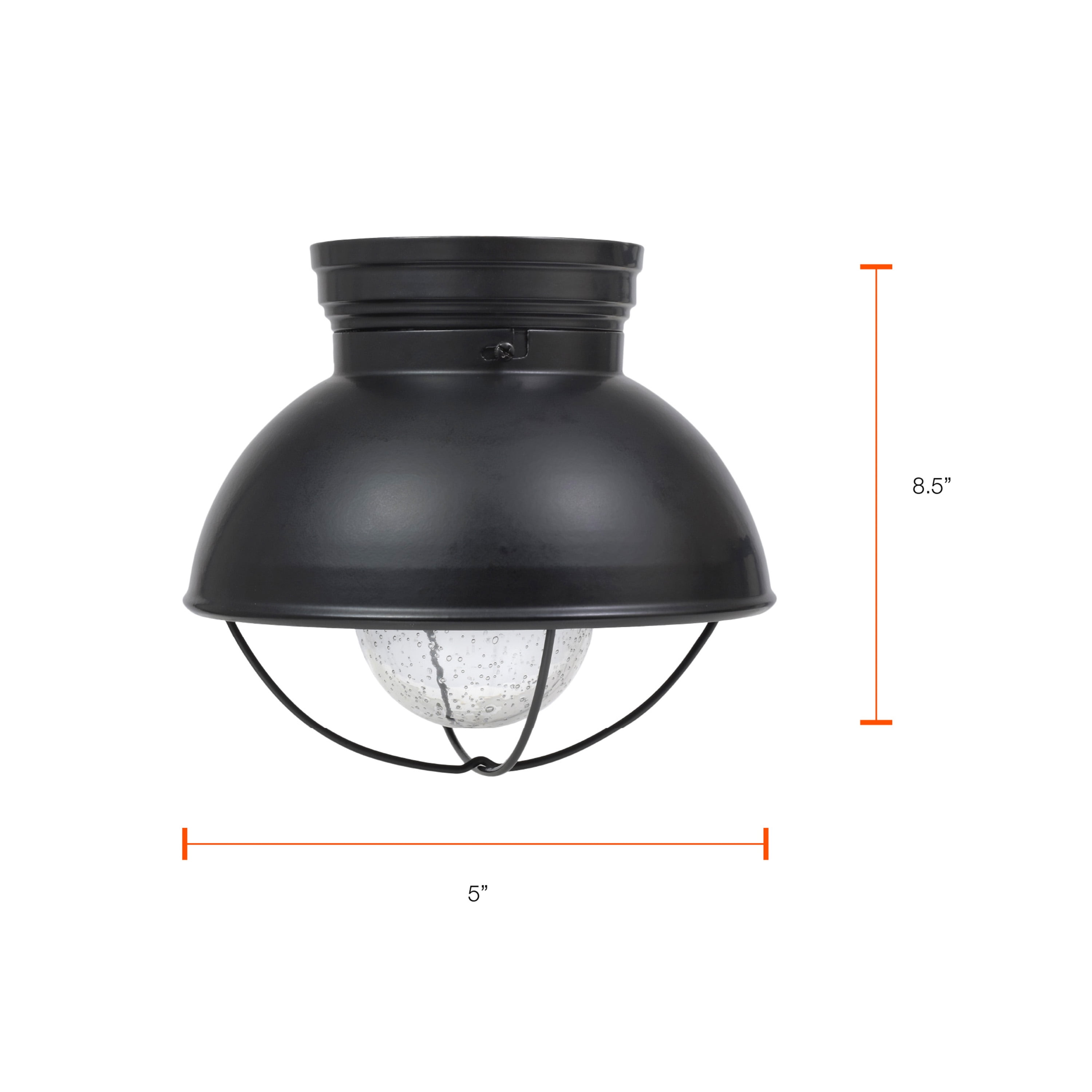 Sylvania Beverly Led Light Fixture Semi Flush Mount With 1 Clear Filament Light Bulb Included Walmart Com Walmart Com