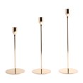 thumbnail image 1 of Candelabro de aleación antideslizante candelabro decoración candelabro para fiesta pub, dorado, 24 + 29 + 34cm conjunto Inevent HA003037-08, 1 of 6