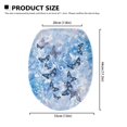 thumbnail image 6 of ZUXONGSY Blue Butterfly Toilet Lid Dust Cover Oblong Toilet Seat Cover Decorative Covers with Stretch Edges Soft Skin Friendly Toilet Protective Cover Easy to Clean for Women Gifts for Mom, 6 of 6