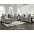 thumbnail image 2 of Roundhill Furniture Davoz Upholstered Cocktail Ottoman, Tori Slate, 2 of 6