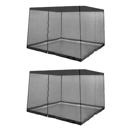 Screen Room Gazebo - Z-Shade Bug Screen 13' x 13' Instant Gazebo Screenroom (Screen Only) (2 Pack)