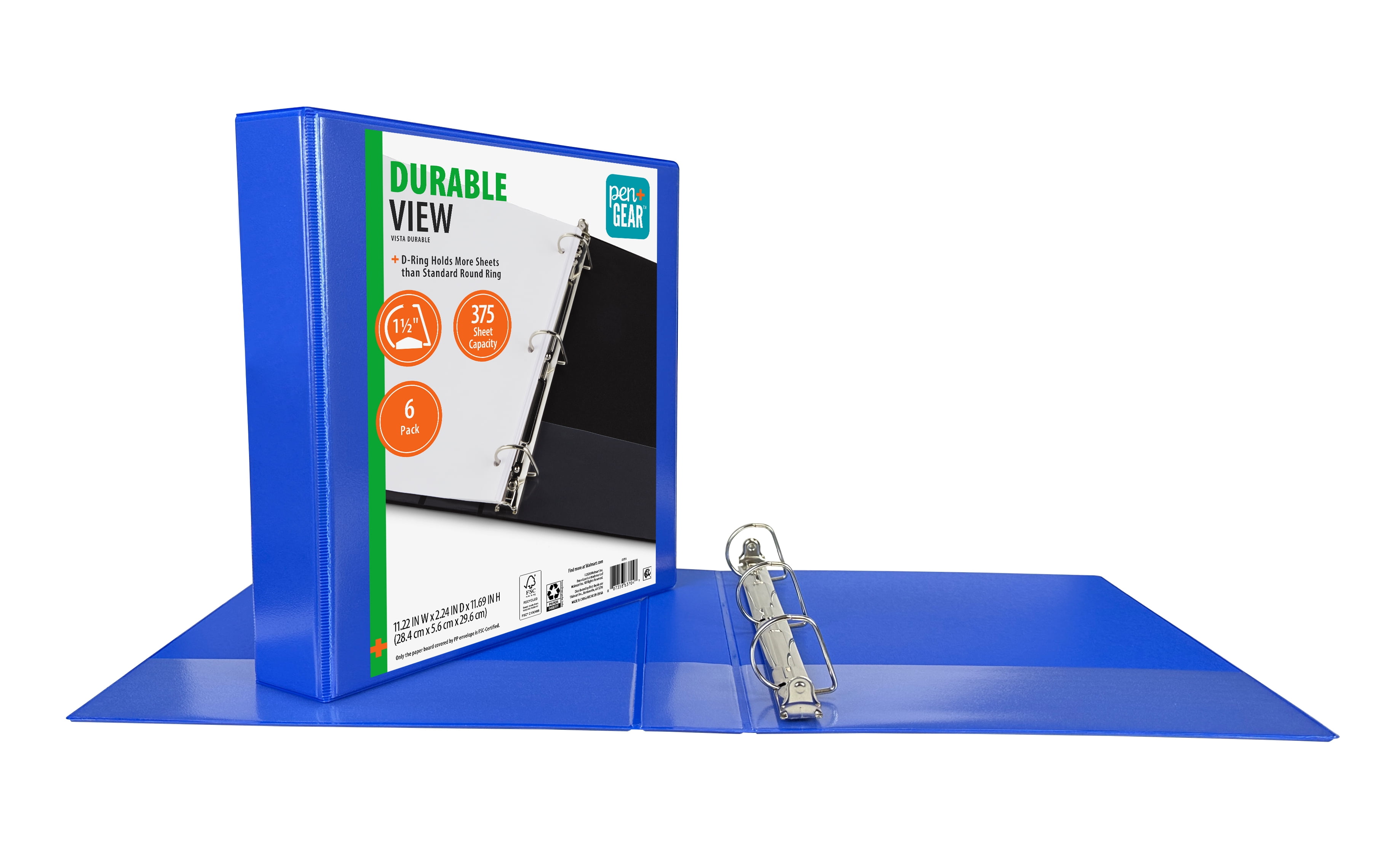 Vuiyean Game Time Colorful Gamer Binder 3 Ring 1.5 Inch Binder With Clipboard