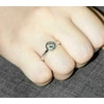 thumbnail image 3 of 7MM Round Solitaire Bezel Set Moissanite Engagement Ring 925 Sterling Silver, 3 of 4