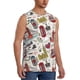 thumbnail image 2 of Fotbe London Landmark1 Men's Camiseta sin Mangas Estampada para Hombres, Playera Casual para Gimnasio, Entrenamiento, Playa-Small, 2 of 7