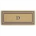 thumbnail image 3 of Nedia Home O2172D Tapis de Porte en Fibre de Coco 24 x 57 Po. Cadre Photo Double Fin, Monogramme D - Noir, 3 of 4