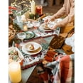 thumbnail image 3 of Christmas Placemats Set of 4 Plaid Xmas Truck Snowman Farmhouse Pine Wood Grain Heat Insulation Washable Place Mats, Rustic Non-Slip Table Mats for Dining Table Party Kitchen Decor,13x19 Inch, 3 of 4