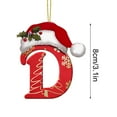thumbnail image 5 of CuiLiyq 26 Letter Christmas Tree Hanging Pendant, Initial Christmas Ornaments, Christmas Letters Ornaments A to Z Ornament Letters Decorative, 5 of 5