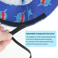 thumbnail image 4 of Gorro de sol con lazo para bebés y niños pequeños, de ala ancha, con protección solar UPF50+, para verano, 4 of 6