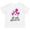 thumbnail image 3 of Inktastic My Gigi Loves Me with Two Flamingos Boys or Girls Toddler T-Shirt, 3 of 5