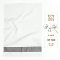 thumbnail image 6 of American Soft Linen 100% Cotton Soft & Absorbent 4-Pack Dish Cloths - 20x28 Inches for Kitchen Cleaning, Drying, and Wiping, Gray, 6 of 8