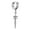 Stainless Steel, variant on 1 Pair Men Earrings Solid Color Sword Shape Punk Style Portable Drop Earrings for Daily Wear
