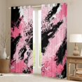 thumbnail image 2 of Manfei Teens Adults Abstract Oil Painting Curtains Pack of 2 (42x84 Each),Vintage Aesthetic Curtains Blackout,Retro Gradient Minimalist Bedroom Curtains,Breathable Home Decor, 2 of 6
