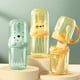 thumbnail image 5 of Moyic Vaso para cepillo de y de de gran capacidad portátil y desmontable línea espesado 2 piezas Conveninet Juegos de accesorios de baño Perro amarillo, 5 of 6