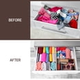 thumbnail image 2 of Bamboo Adjustable Drawer Dividers - Expandable Utensil Organizer Separators for Kitchen, Dresser, Bedroom, Bathroom and Office, Set of 6 (2.6 Tall, 17.5-22 Inch Long), 2 of 6