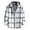 Grey, variant on Breezora Men's Long Sleeve Shirt Plaid Flannel Casual Button Down Hooded Jacket Outdoor Hiking Camping Utility Shacket with Pockets L Size Black