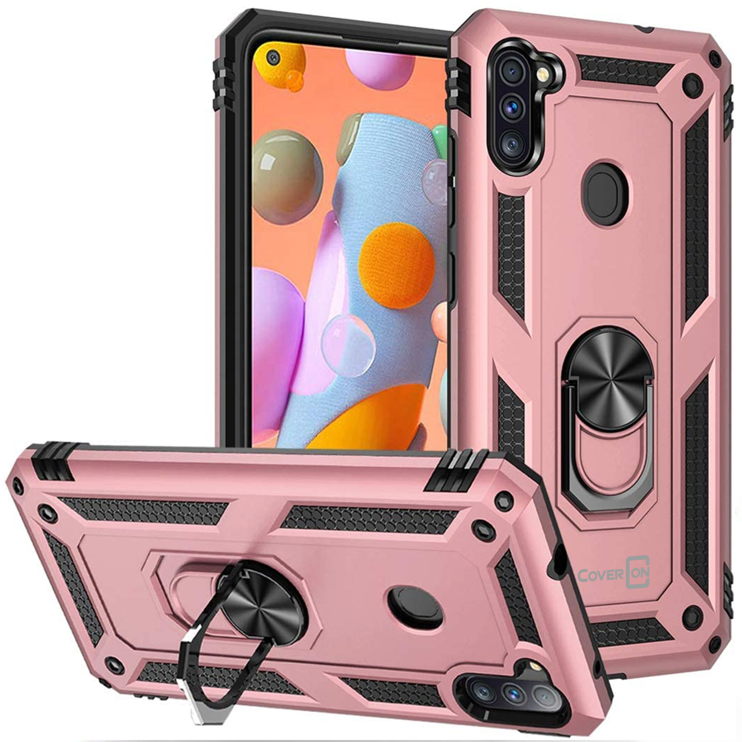 CoverON Samsung Galaxy A11 Case with Car Mount Compatible Ring