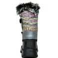 thumbnail image 5 of BURUDANI Kids Boys Girls Warm Snow Boots Insulated Waterproof Winter Ski Boots KSNOW GREY/MULTI Size 13, 5 of 6