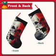 thumbnail image 2 of Lsque Red And White Screaming Demon Skull Pattern 18 Inch Christmas Stockings, Festive Holiday Stocking for Christmas Decorations Holiday Decor, 2 of 7