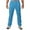 Blue, variant on SweatPants For Men Solid Color Loose Half Waist Pockets Long Pants Elastic Waist Pants
