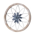 thumbnail image 1 of Decoración de pared de metal con flores, adorno para colgar en la pared, escultura de pared Azul, 1 of 8