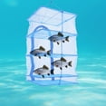 thumbnail image 2 of 4 Layers Herb Fish Food Hanging Drying Rack Net Folding Mesh Shelves with Zipper, 2 of 11