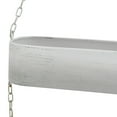 thumbnail image 6 of Danya B. Two-Tier Hanging White Metal Trough Wall Planter, 6 of 11