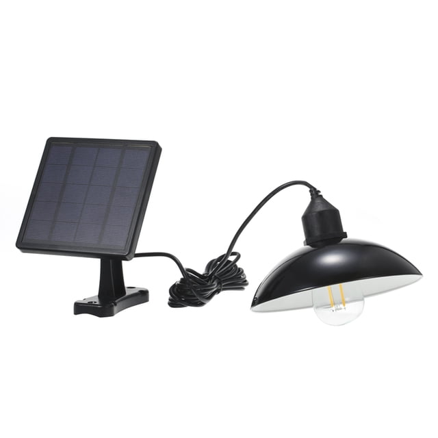 Lámpara de exterior Irfora Energía solar Colgante de luz E27 Lámpara al aire libre Sensible Luz IP65 Resistencia al agua para jardín Patio Patio Balcón Paisaje Irfora Lámpara de exterior