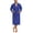 Cobalt Blue, variant on Mens Robe Lightweight 100% Cotton Summer Bathrobe Knit Long Sleeve Kimono Robe with Pockets (Blue, L)