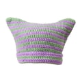 thumbnail image 1 of Gorros vintage Y2K, gorro de punto con orejas de gato, gorros de invierno para mujer, gorro de zorro para mujer, accesorios grunge, gorros holgados para mujer, gorros de crochet para mujer, 1 of 5