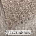thumbnail image 4 of Funda de almohada JoraLion Boucle con textura neutra 35 x 65 cm, color caqui, 4 of 6
