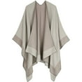 thumbnail image 5 of YWDJ Shawl Wrap Women Autumn Fashion Pashmina Shawl Wrap Cape Sweater Knitting Cardigan Scarf Khaki M, 5 of 7