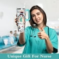 thumbnail image 2 of 40 oz Tumbler School Nurse Gifts for Women with Handle Gifts for Nurses Double Insulated Stainless Steel Travel Coffee Mug with Lid and Straw, 2 of 6