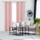 thumbnail image 5 of Cortinas opacas Deconovo con diseño de constelación, con aislamiento térmico y ojales, color rosa coral, de 42 x 95 pulgadas, para habitación infantil o hogar., 5 of 6