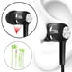 thumbnail image 3 of Auricular con cable Auriculares con cable para juegos en oreja con micrófono Subwoofer de graves pesados Cable de 1,2 m de sonido impactante 9D Ruido para iOS y - verde Magideal Auricular con cable, 3 of 5