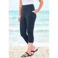 thumbnail image 6 of Roaman's Women's Plus Size Side-Pocket Essential Capri Legging, 6 of 6