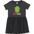 thumbnail image 3 of Inktastic I Love Frogs Girls Toddler Dress, 3 of 5