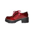 thumbnail image 3 of ZAPATO PLATAFORMA CASUAL VESTIR LEON MUJER DAMA MERLOT VINO CHAROL 500 LEON  500p, 3 of 3