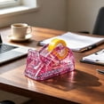 thumbnail image 4 of HonestMatter Desk Tape Dispenser, Acrylic Glitter Tape Holder with Weighted Non-Slip Base, Modern Desktop Accessory for Office and Home, 4 of 7