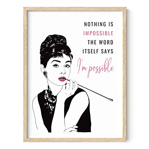 HAUS AND HUES I'm Possible Art Print - 12"x16" - Framed Beige