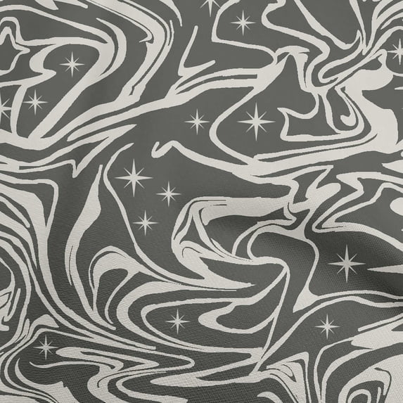 oneOone Cotton Poplin Gray Fabric Abstracts Sewing Fabric By The Yard Printed Diy Clothing Sewing Supplies 42 Inch Wide