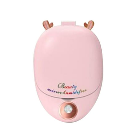 

Wodofoxo Promotion Portable Facial Handy Cool Mist Sprayer USB Rechargeable Automatic Moisturizing Atomization Facial Steamer For Mak Skin Care(Inclued A Mirror)