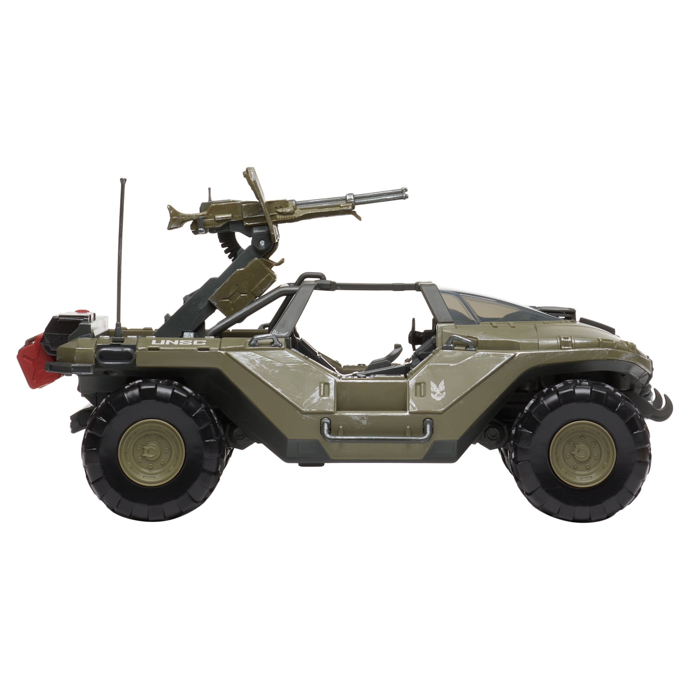 halo warthog vehicle with master chief figure