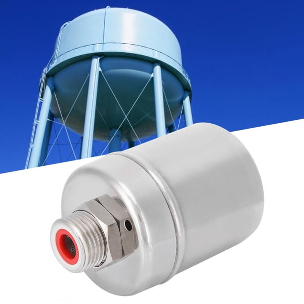 Válvula de Bola Flotante de 1/2 Pulgada Válvula de Control de Nivel de Agua Automática de Acero Inoxidable Con Codo de Cinta de Ptfe Para Piscinas de Torre de Fregadero de Tanque de Agua Ecomeon no