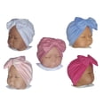 thumbnail image 1 of 5 uds turbante para bebé gorros para recién nacidos sombreros con lazo lindos gorros elásticos para niñas gorros para bebé niña regalo baby, 1 of 3