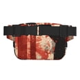 thumbnail image 3 of Disketp Silhouette Trompette Rouge Art pour Sac Banane Double Couche, Sac Banane Réglable pour Voyage, Course et Randonnée, Sac Ceinture Léger pour Hommes et Femmes, 3 of 9