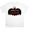 thumbnail image 2 of Merry Little Batman Logo Kids T Shirt for Youth Boys and Girls, White, X-Large, 2 of 4