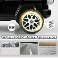 thumbnail image 4 of OLAKIDS 12V Kids Ride On Car, Licensed Mercedes Benz G63 Electric Vehicle with Remote Control, Double Open Doors, Music, Bluetooth, 2 Speeds, Wheels Suspension, Battery Powered Driving Toy (Black), 4 of 11