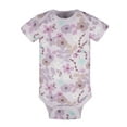 Gerber Baby Girl Short Sleeve Onesies Bodysuits, 5Pack (Newborn 12