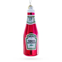 Ketchup Bottle Glass Christmas Ornament